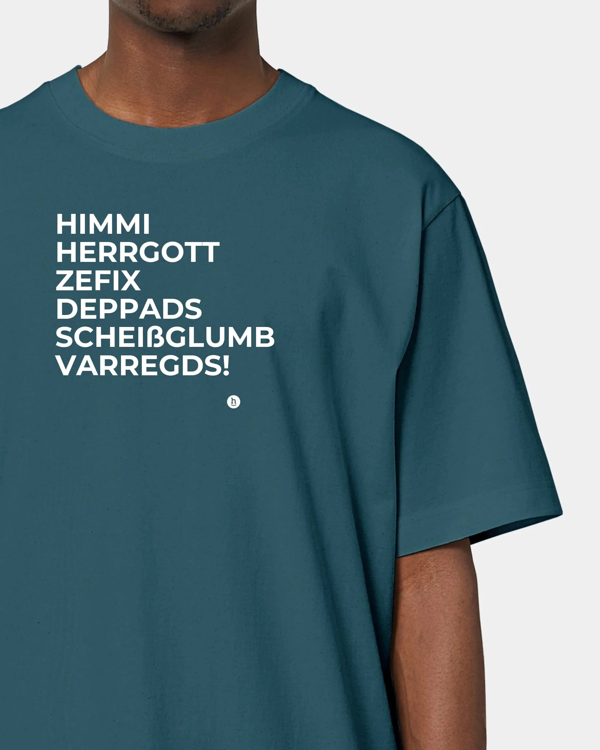 Schmidt Digitaldruck GmbH T-Shirt "Himmi Herrgott" Oversized / Stargazer / XXS - aus nachhaltiger und fairer Produktion