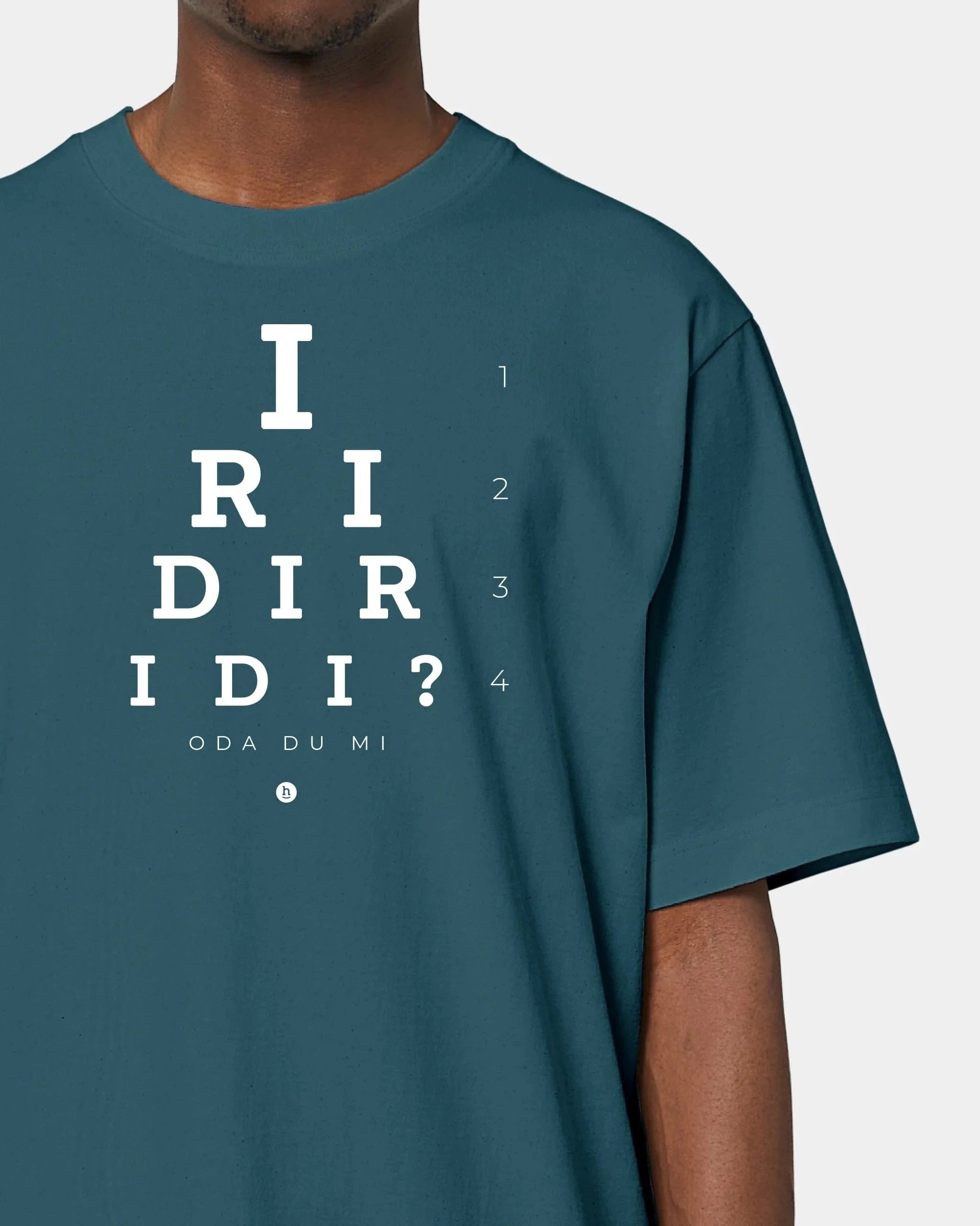 Schmidt Digitaldruck GmbH T-Shirt "Iridiridi" Oversized / Stargazer / XXS - aus nachhaltiger und fairer Produktion