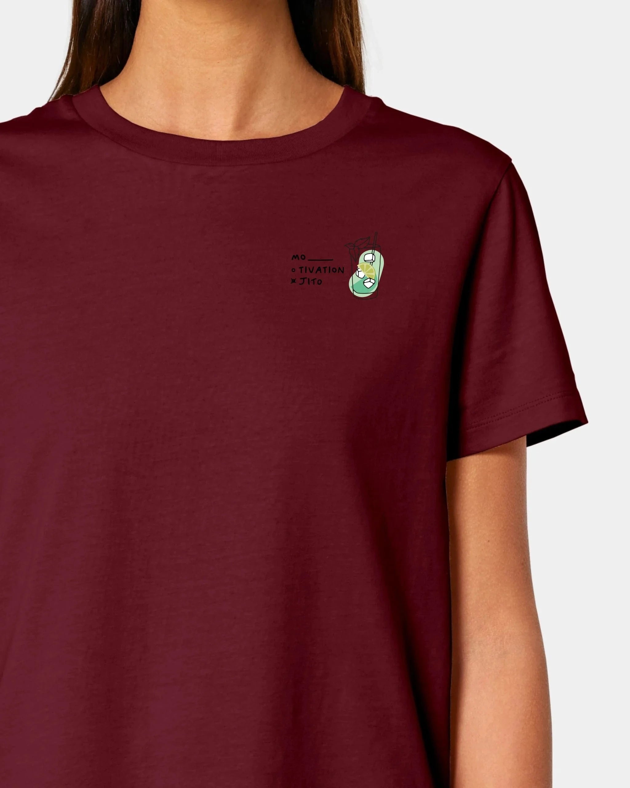 Schmidt Digitaldruck GmbH T-Shirt "Mojito" Damen / Burgundy / XS - aus nachhaltiger und fairer Produktion
