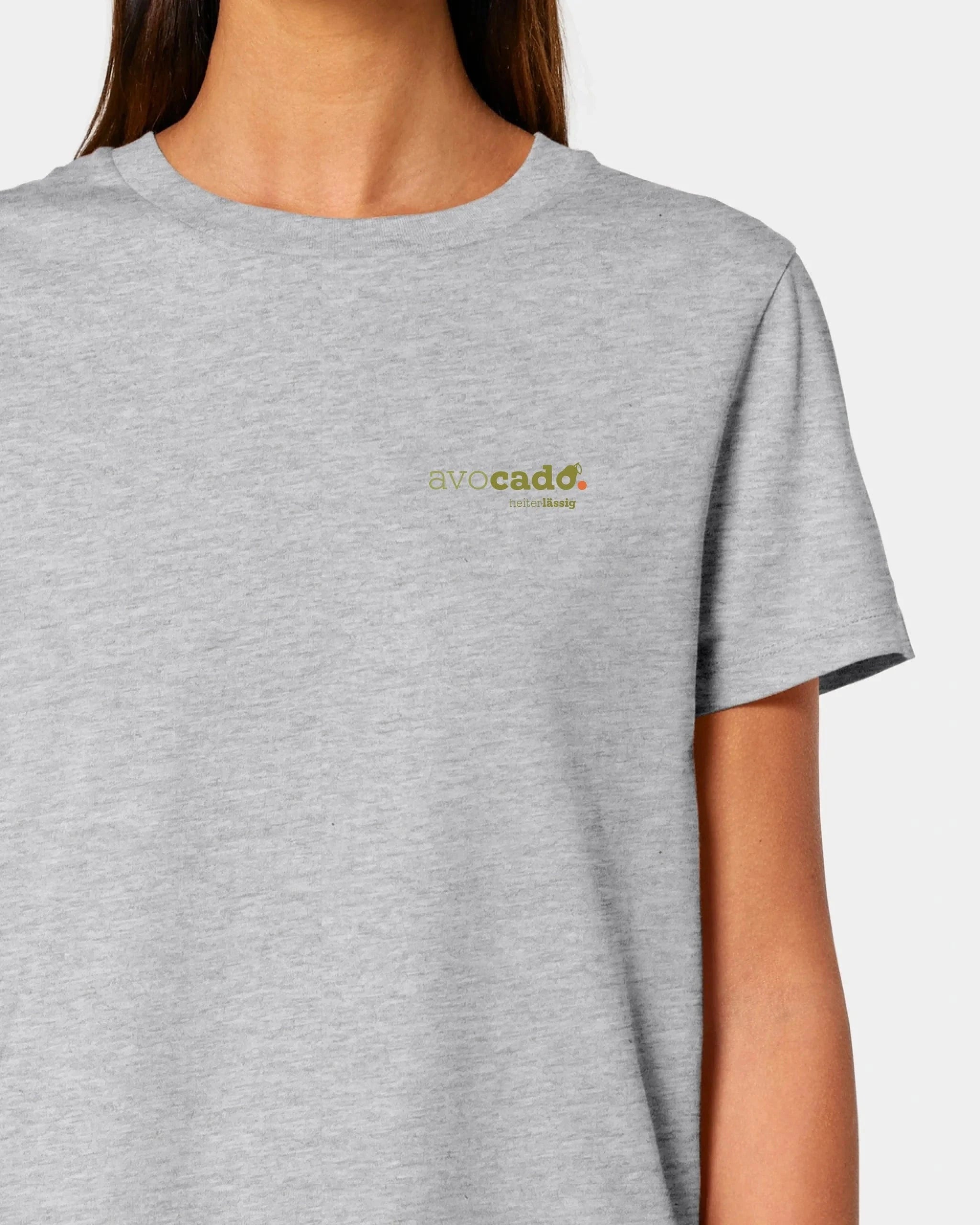 Schmidt Digitaldruck GmbH T-Shirt ORIGINAL "avocado" Damen / Heather Grey / XS - aus nachhaltiger und fairer Produktion