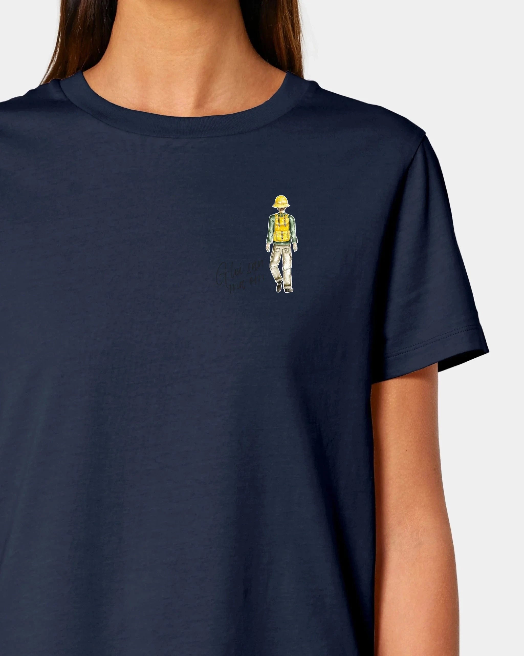 Schmidt Digitaldruck GmbH T-Shirt "Wanderer" Damen / French Navy / XS - aus nachhaltiger und fairer Produktion