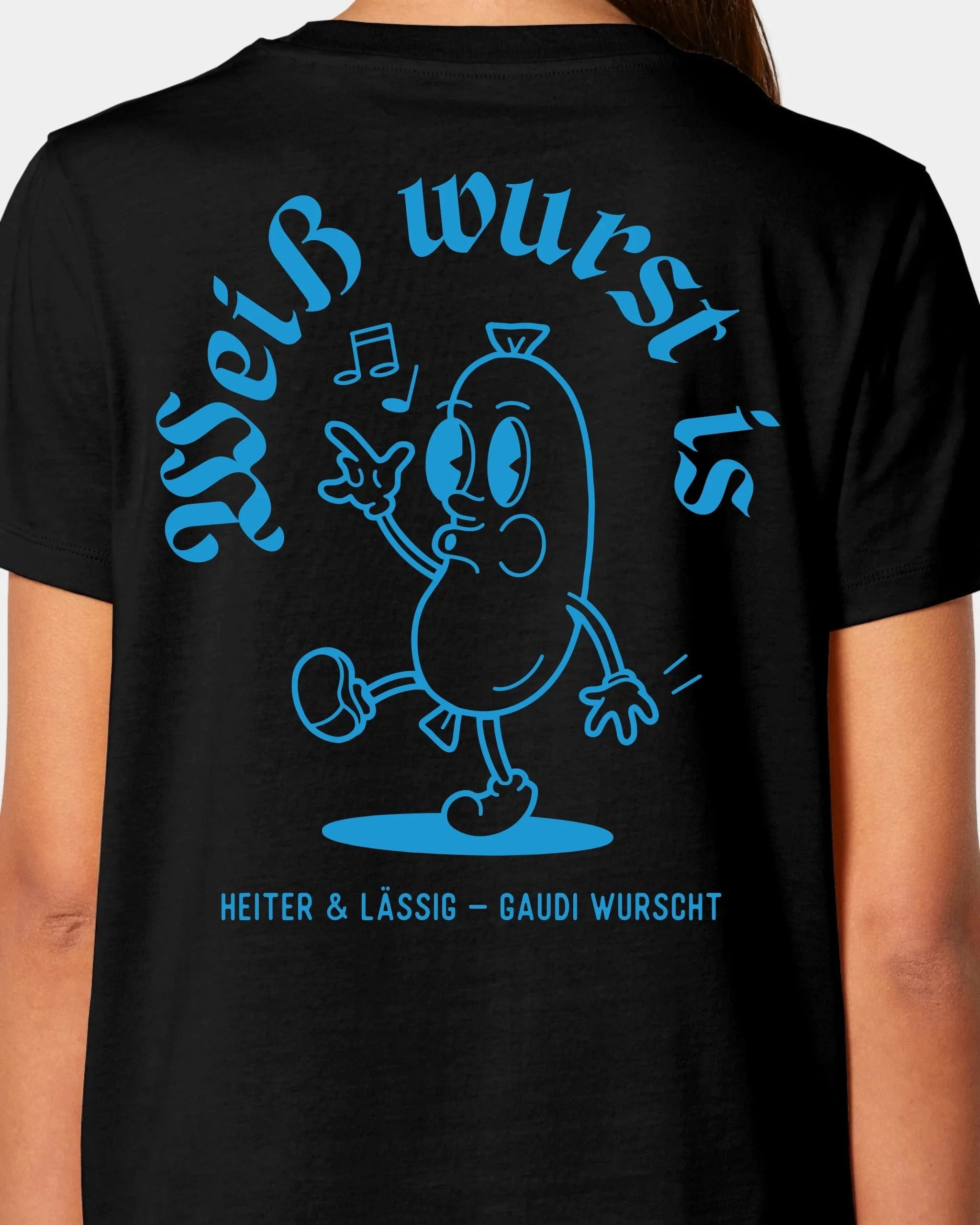 Schmidt Digitaldruck GmbH T-Shirt "Weißwurst" Damen / Schwarz / XS - aus nachhaltiger und fairer Produktion