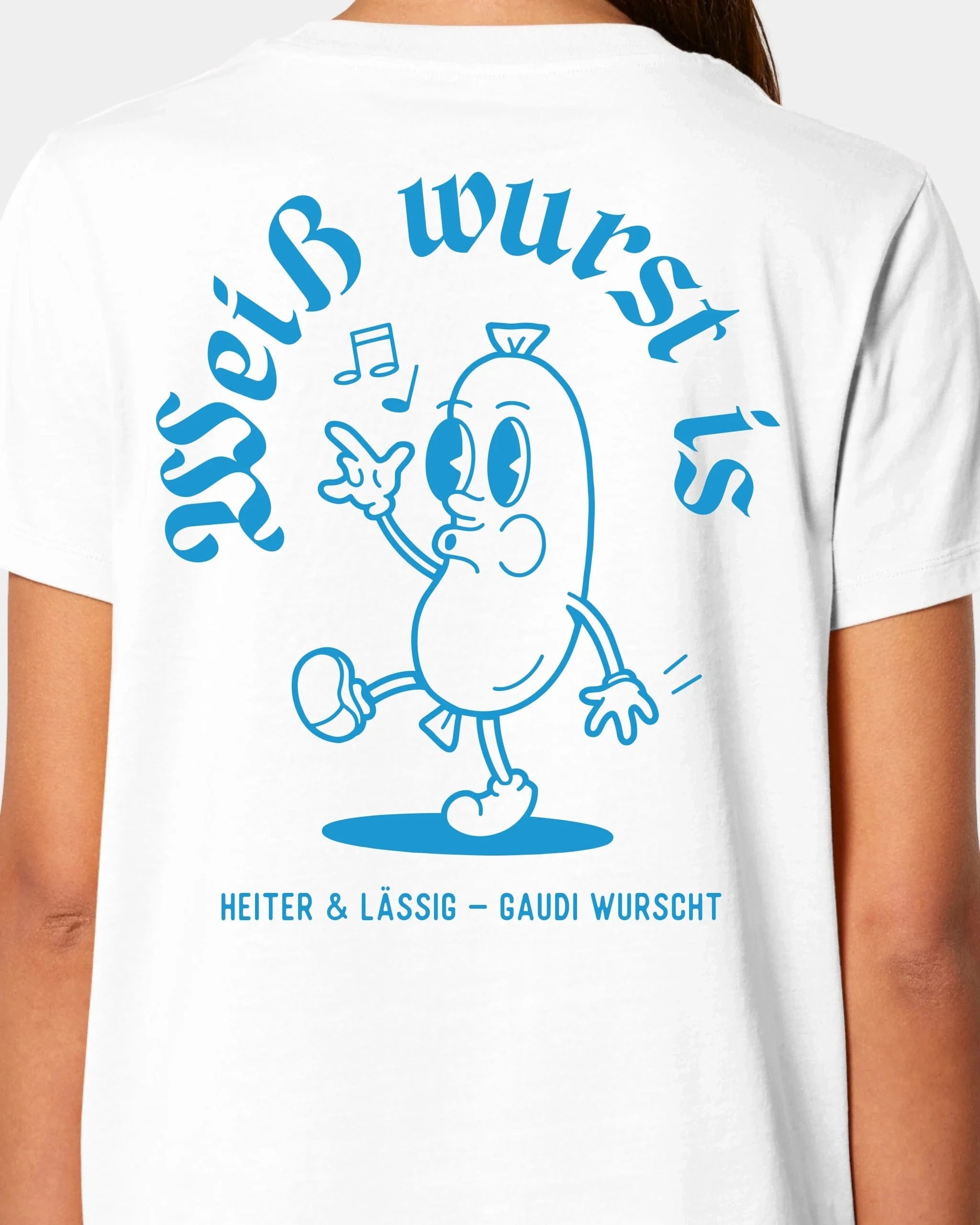 Schmidt Digitaldruck GmbH T-Shirt "Weißwurst" Damen / Weiß / XS - aus nachhaltiger und fairer Produktion