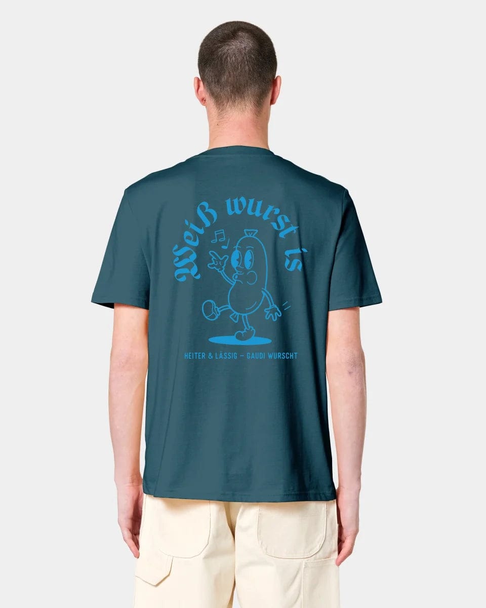 HEITER & LÄSSIG T-Shirt "Weißwurst" Unisex / Stargazer / S - aus nachhaltiger und fairer Produktion