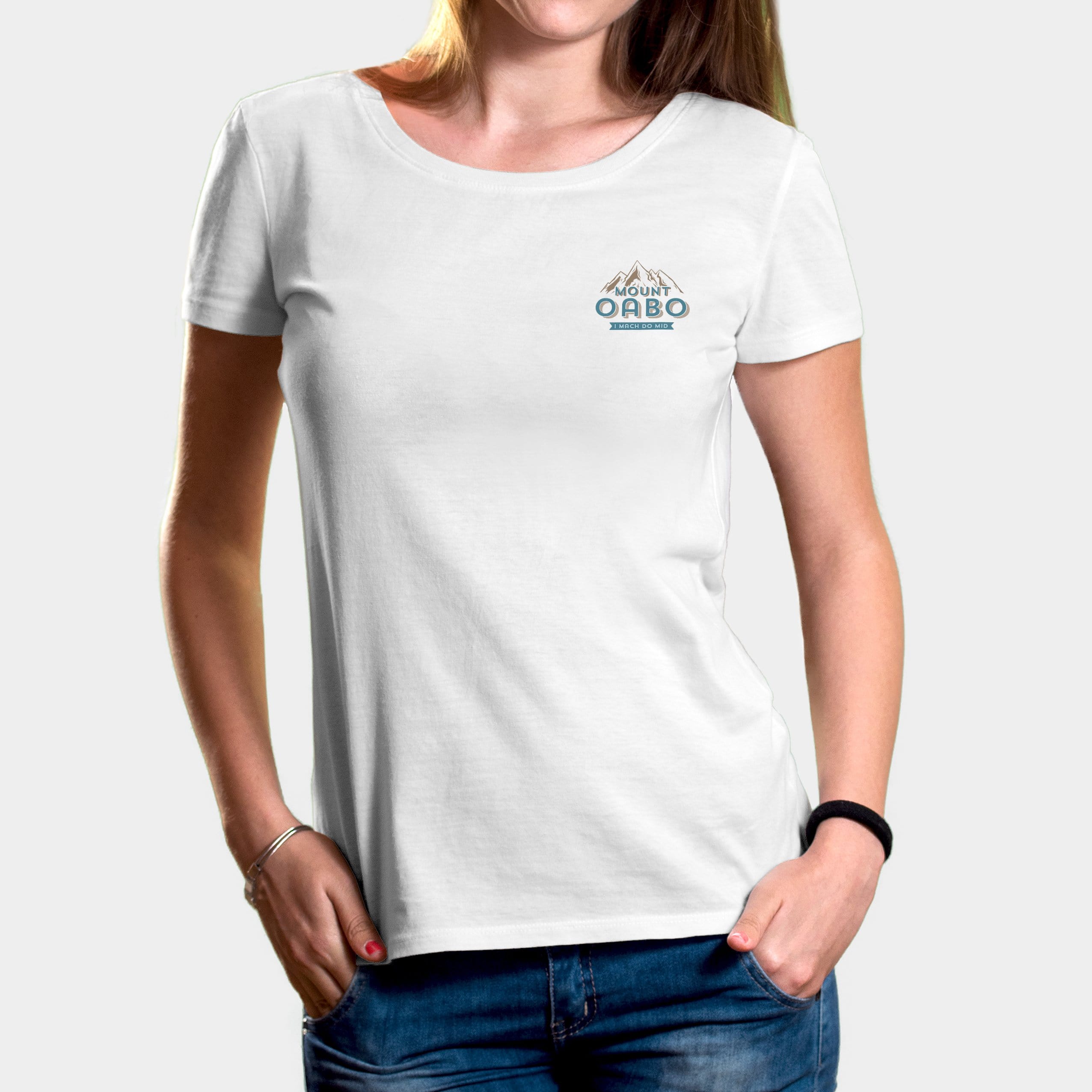 Projekt Damen-T-Shirt "Mount Oabo" XS / weiß - aus nachhaltiger und fairer Produktion