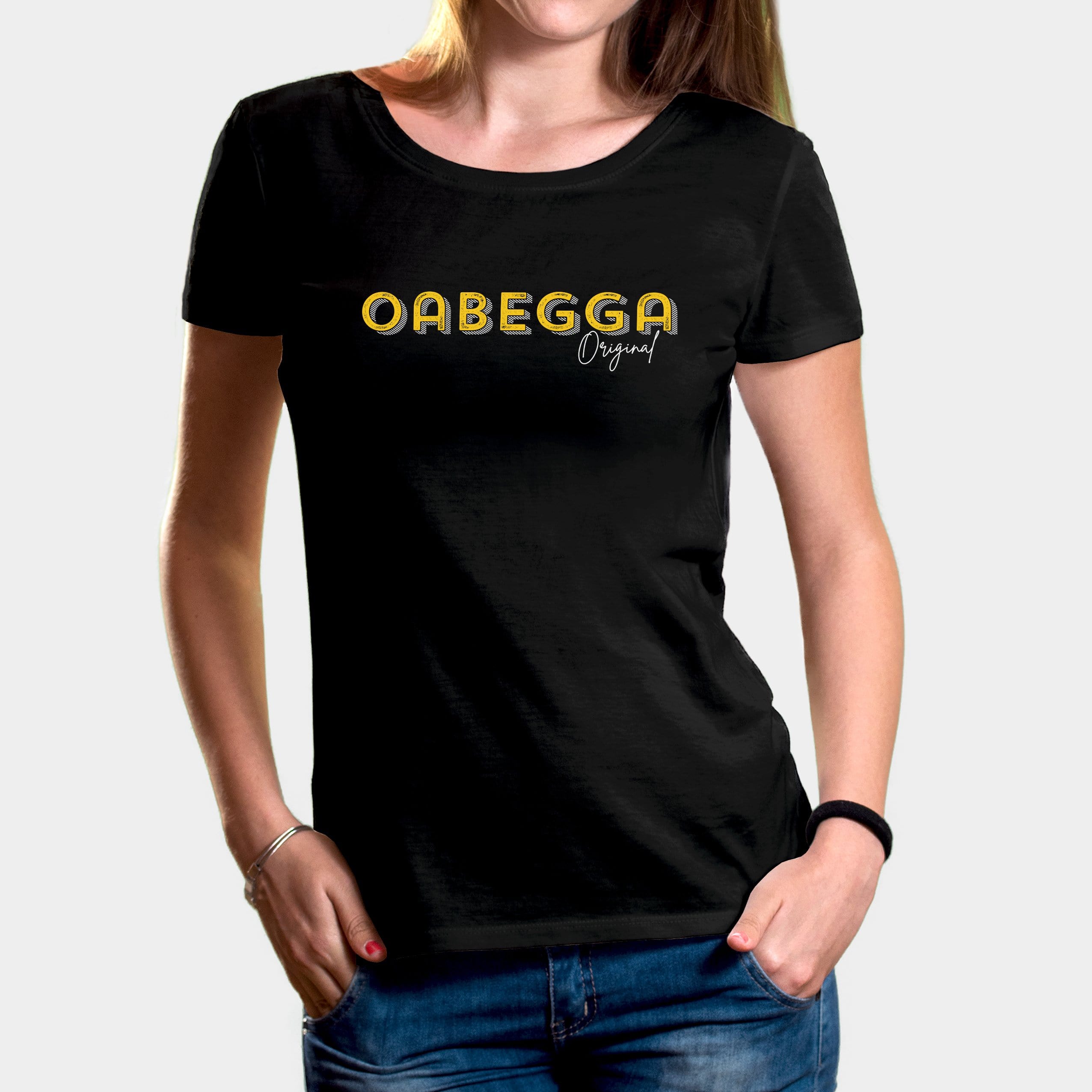 Projekt Damen-T-Shirt "Oabegga Original" XS / schwarz - aus nachhaltiger und fairer Produktion