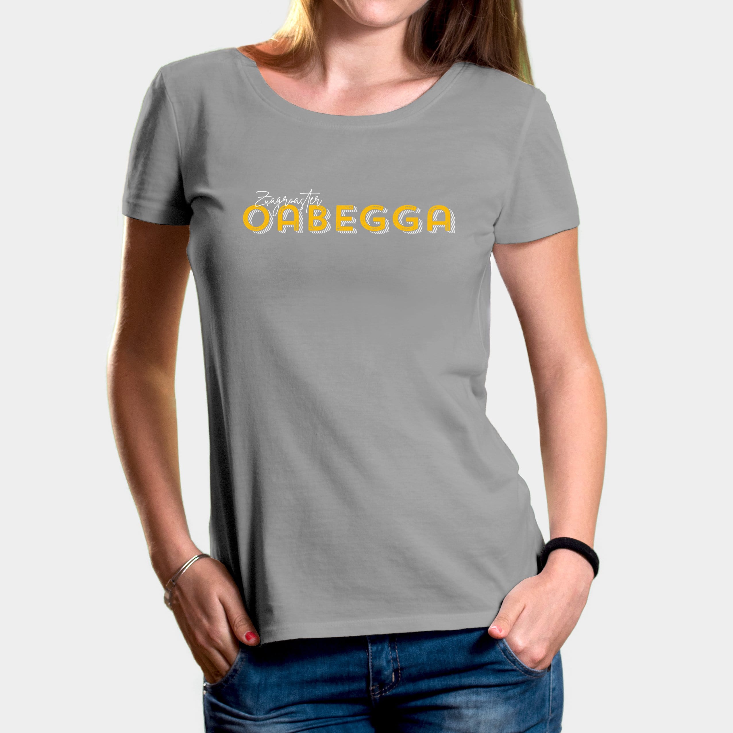 Projekt Damen-T-Shirt "Zuagroaster Oabegga" XS / opal - aus nachhaltiger und fairer Produktion