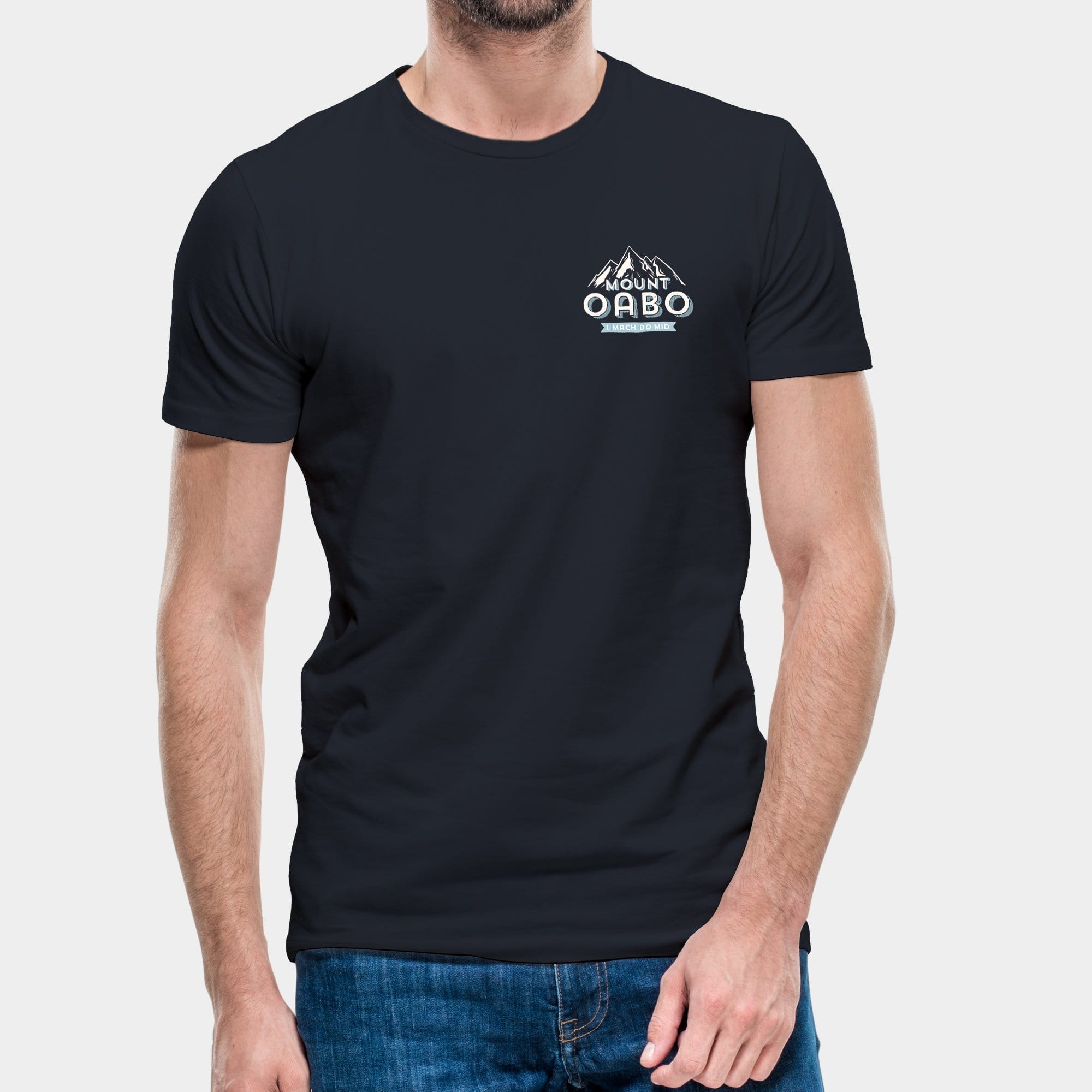 Projekt Herren-T-Shirt "Mount Oabo" S / navyblau - aus nachhaltiger und fairer Produktion