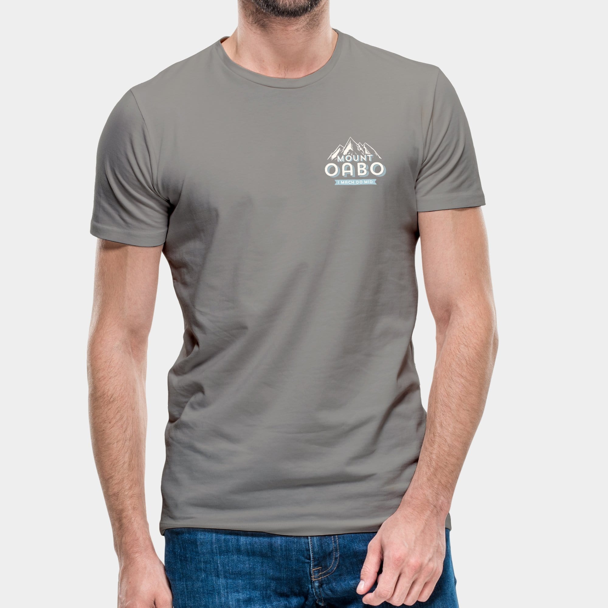Projekt Herren-T-Shirt "Mount Oabo" S / opal - aus nachhaltiger und fairer Produktion
