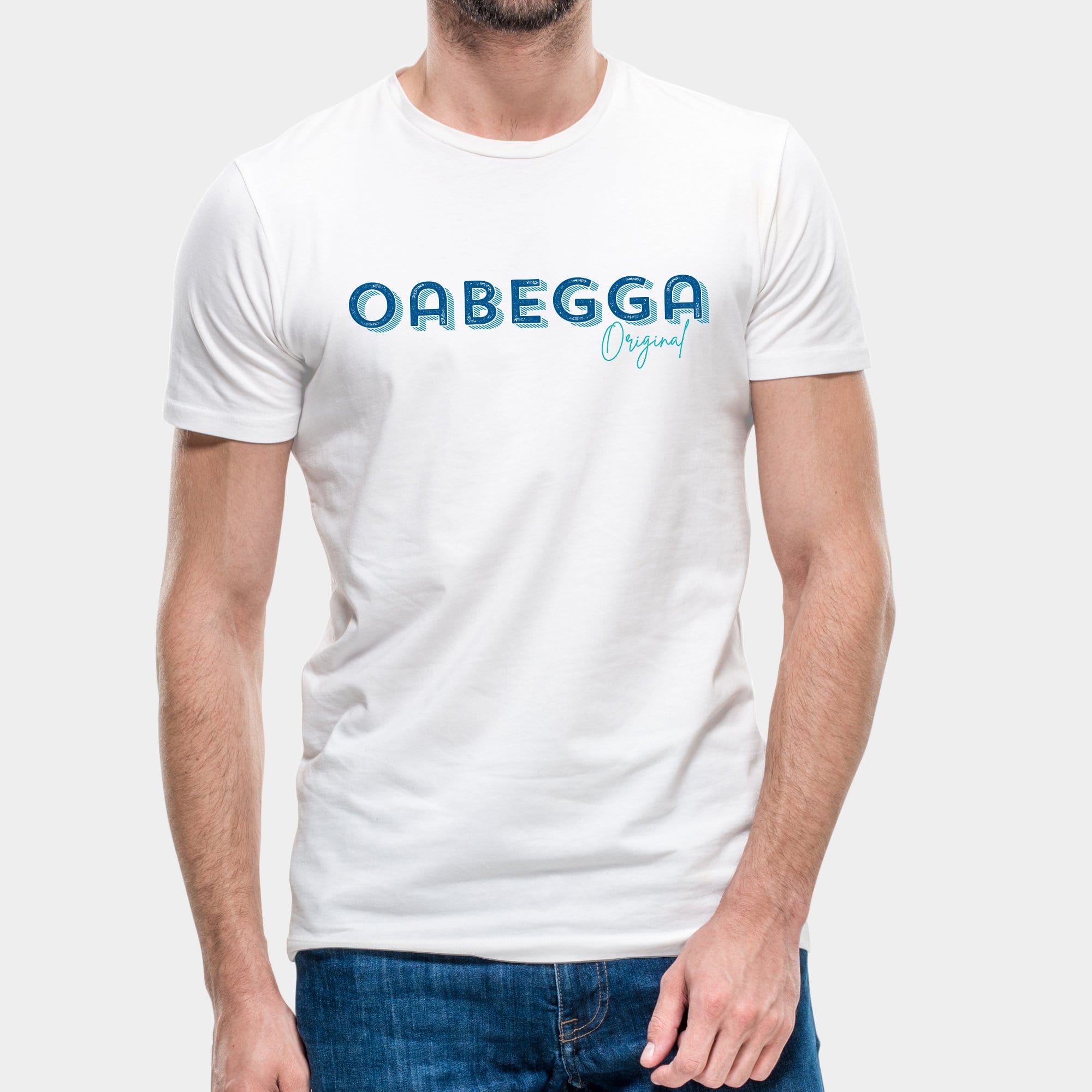 Projekt Herren-T-Shirt "Oabegga Original" S / weiß - aus nachhaltiger und fairer Produktion