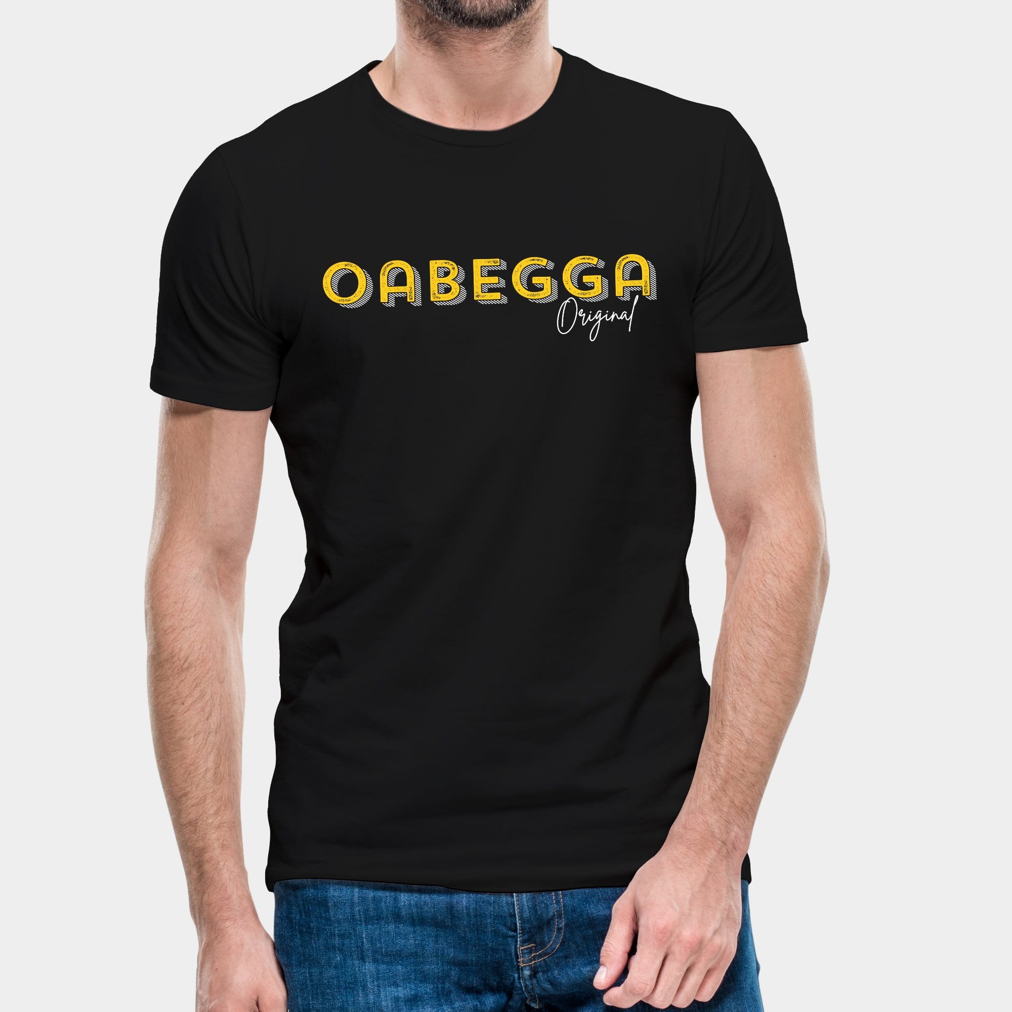Projekt Herren-T-Shirt "Oabegga Original" S / schwarz - aus nachhaltiger und fairer Produktion