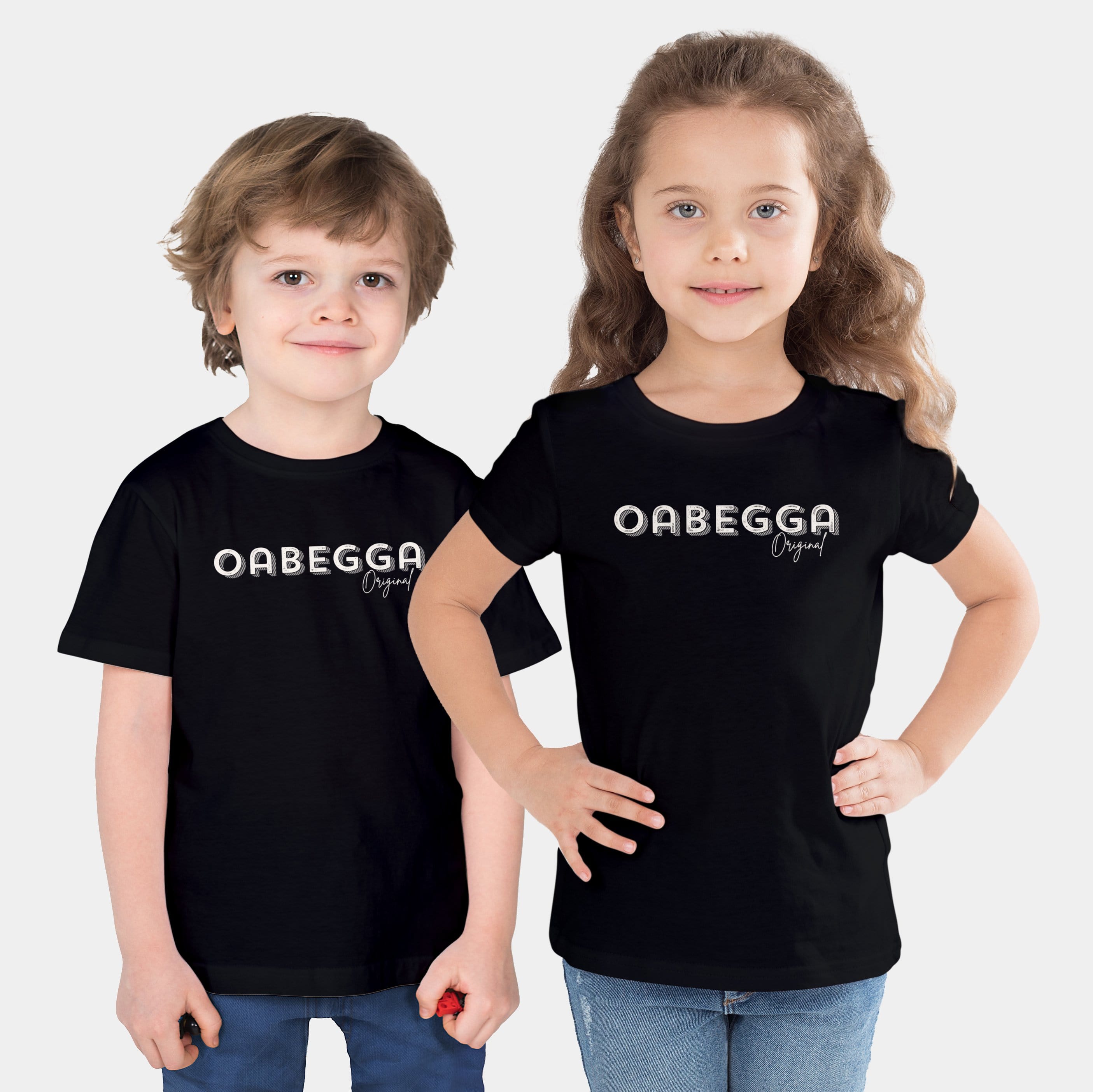 HEITER & LÄSSIG Kinder-T-Shirt "Oabegga Original" 92/98 / schwarz - aus nachhaltiger und fairer Produktion