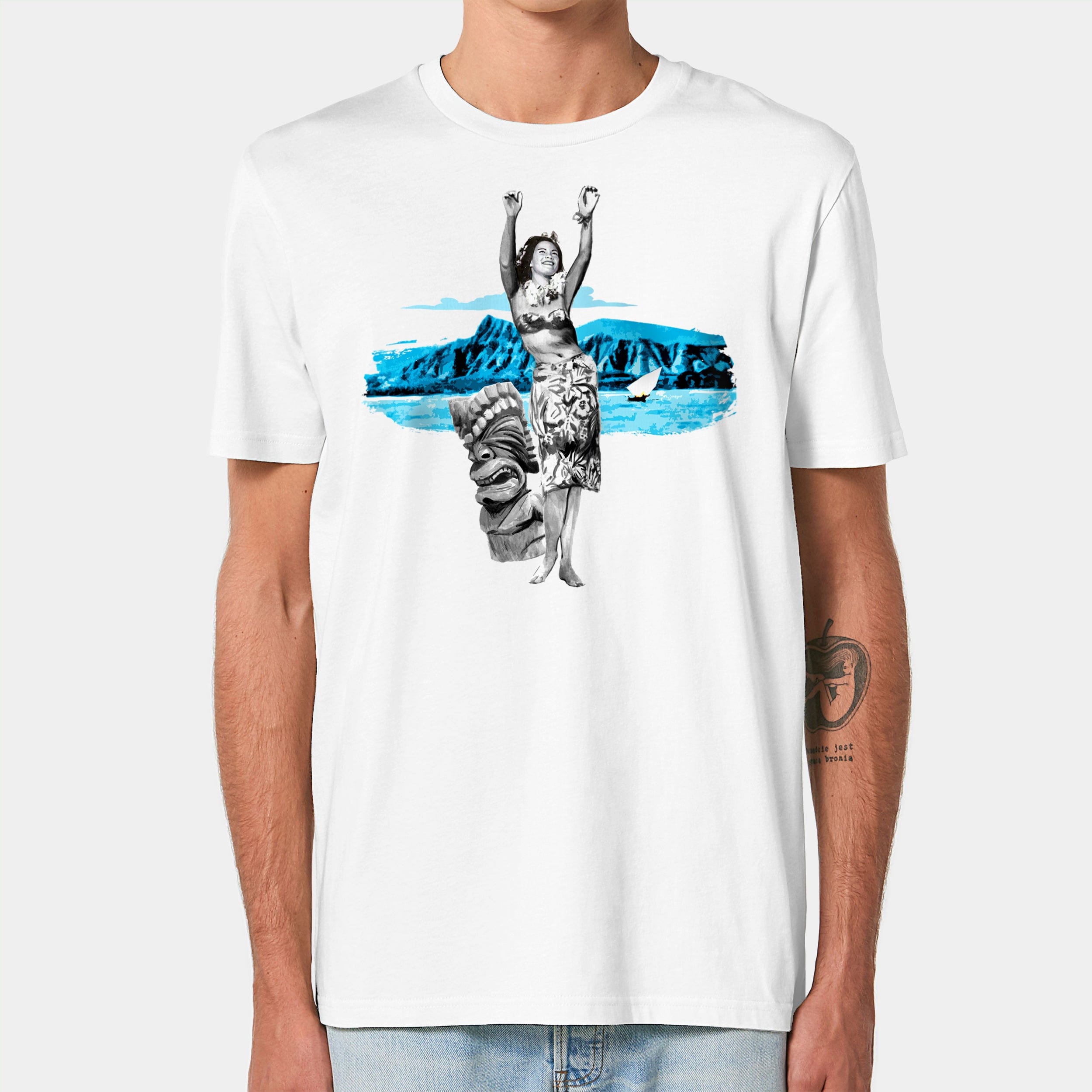 HEITER & LÄSSIG T-Shirt "Hawaii" XXS / weiß - aus nachhaltiger und fairer Produktion