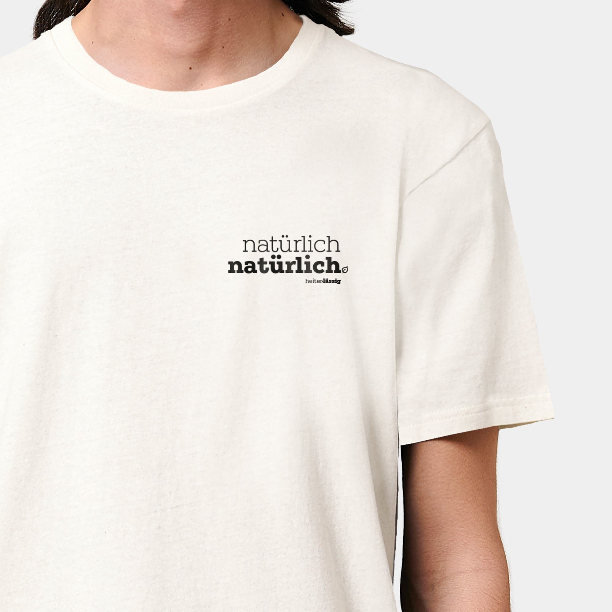 HEITER & LÄSSIG T-Shirt ORIGINAL "natürlich, natürlich" S / RE-weiß - aus nachhaltiger und fairer Produktion