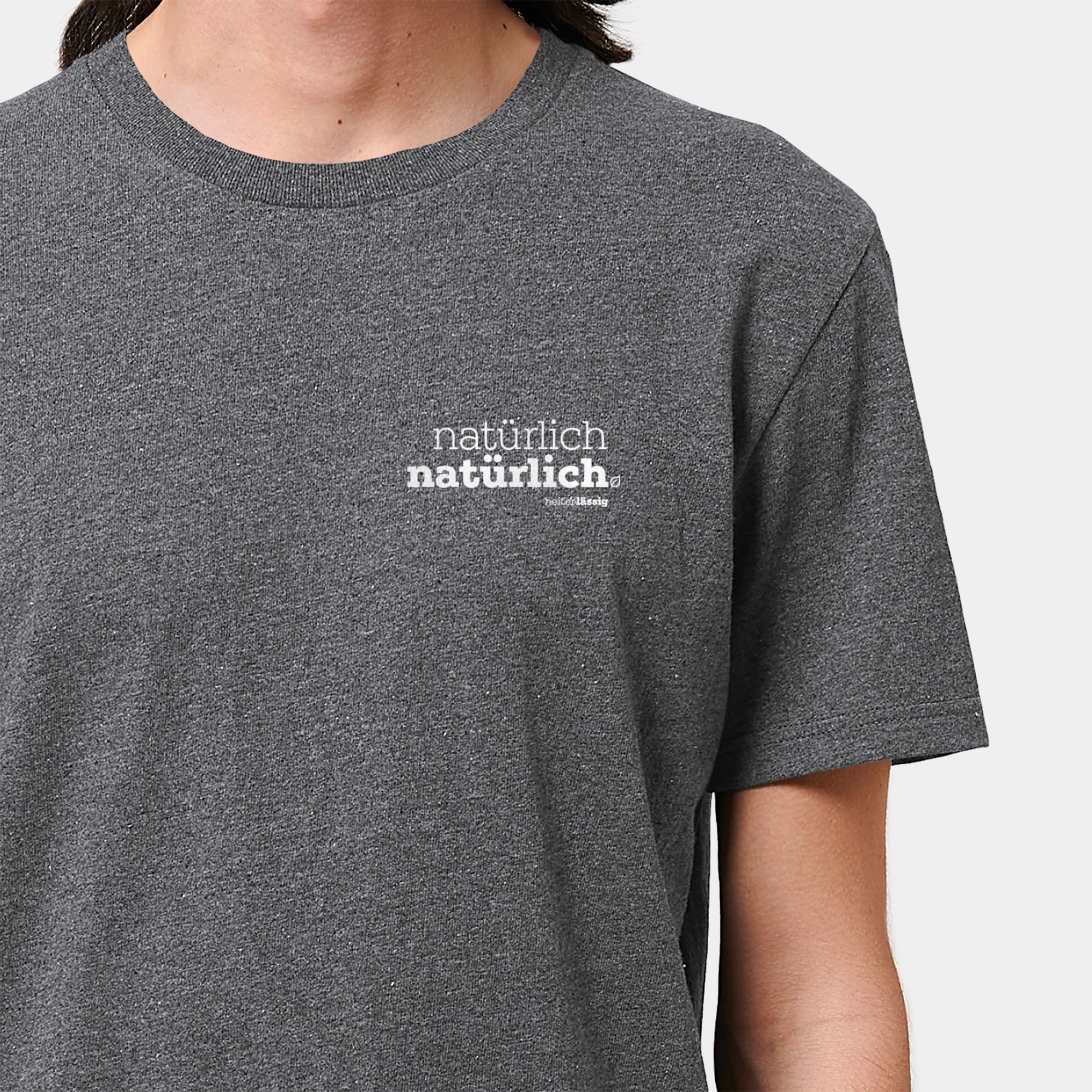 HEITER & LÄSSIG T-Shirt ORIGINAL "natürlich, natürlich" S / RE-schwarz - aus nachhaltiger und fairer Produktion
