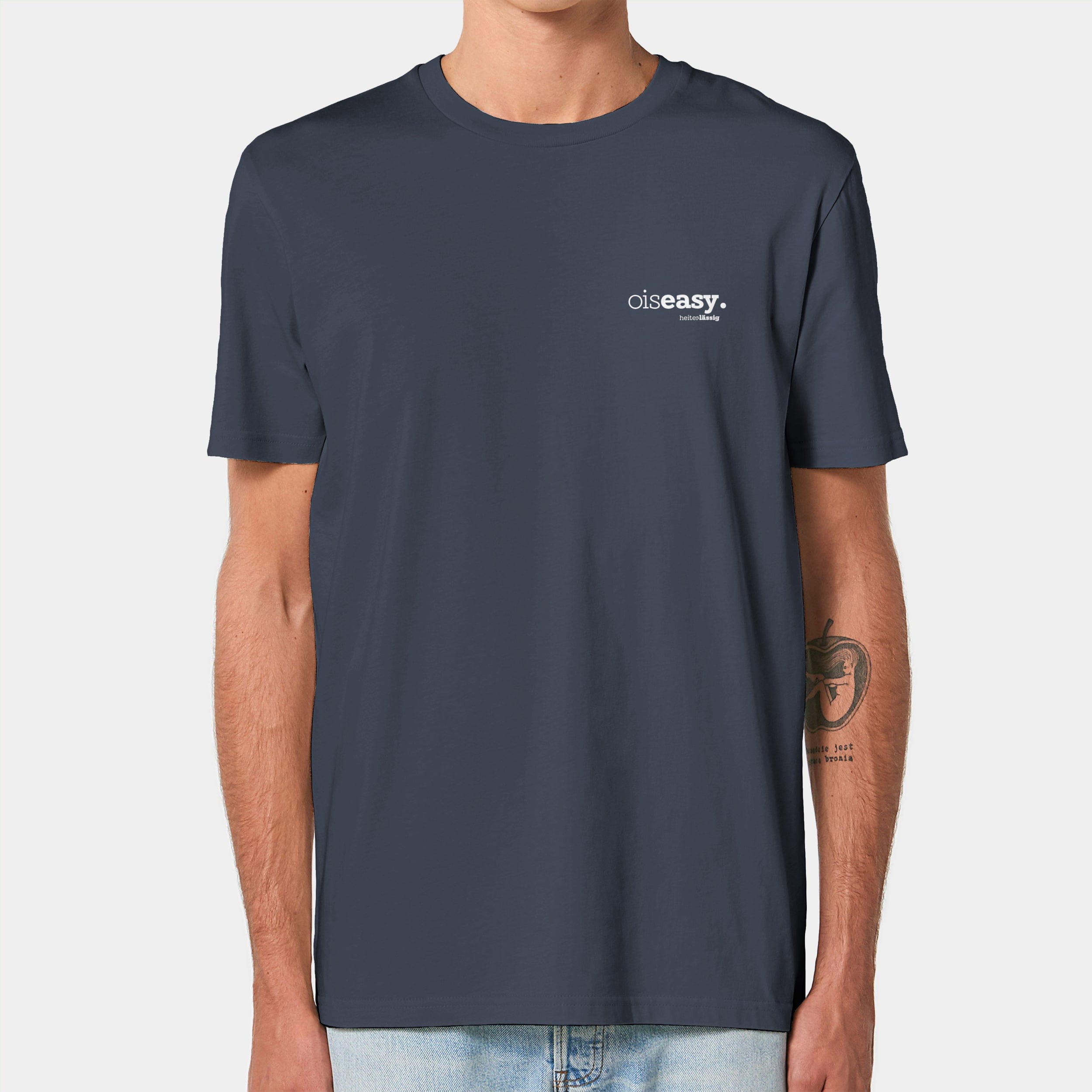 HEITER & LÄSSIG T-Shirt ORIGINAL "oiseasy" XXS / india ink grey - aus nachhaltiger und fairer Produktion
