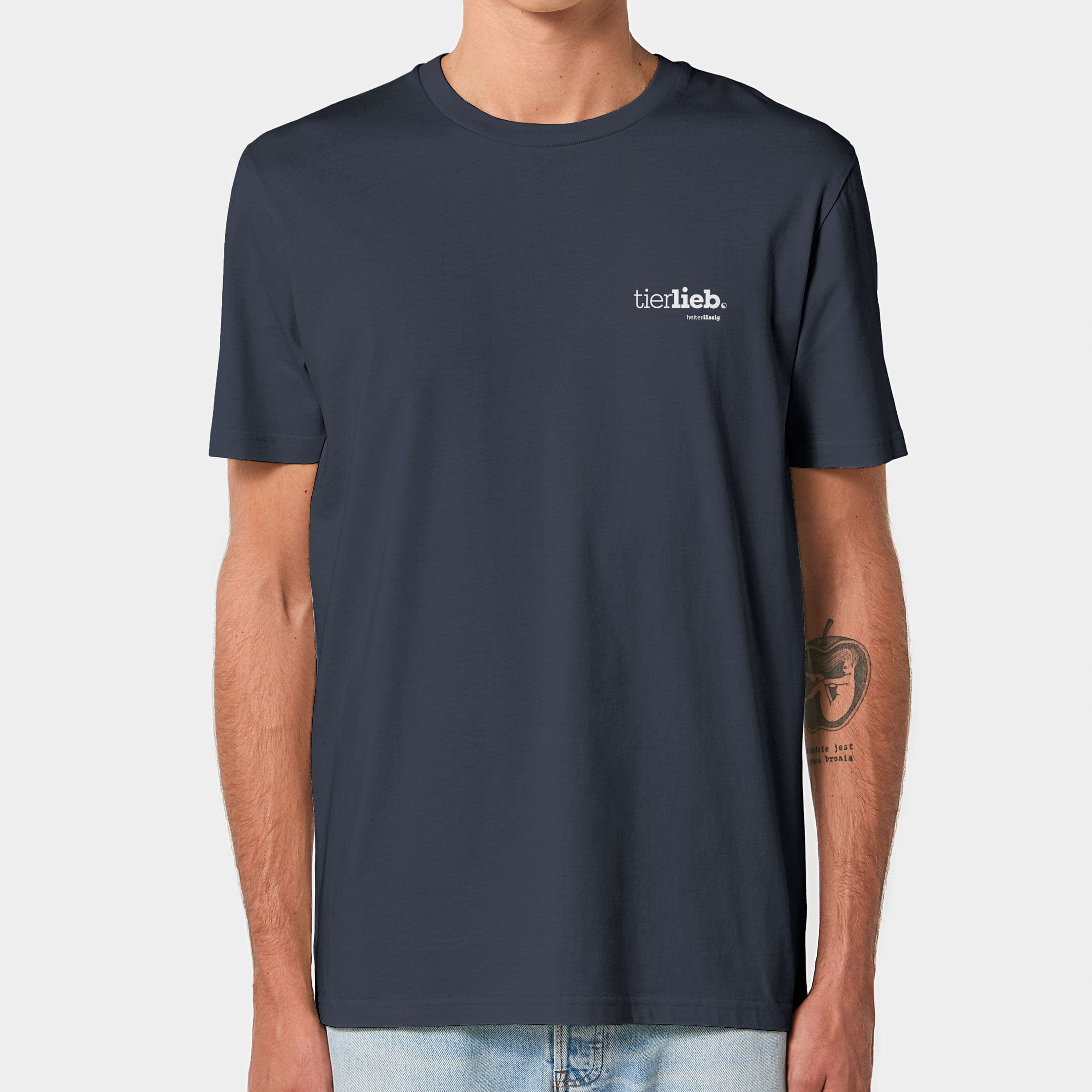 HEITER & LÄSSIG T-Shirt ORIGINAL "tierlieb" XXS / india ink grey - aus nachhaltiger und fairer Produktion