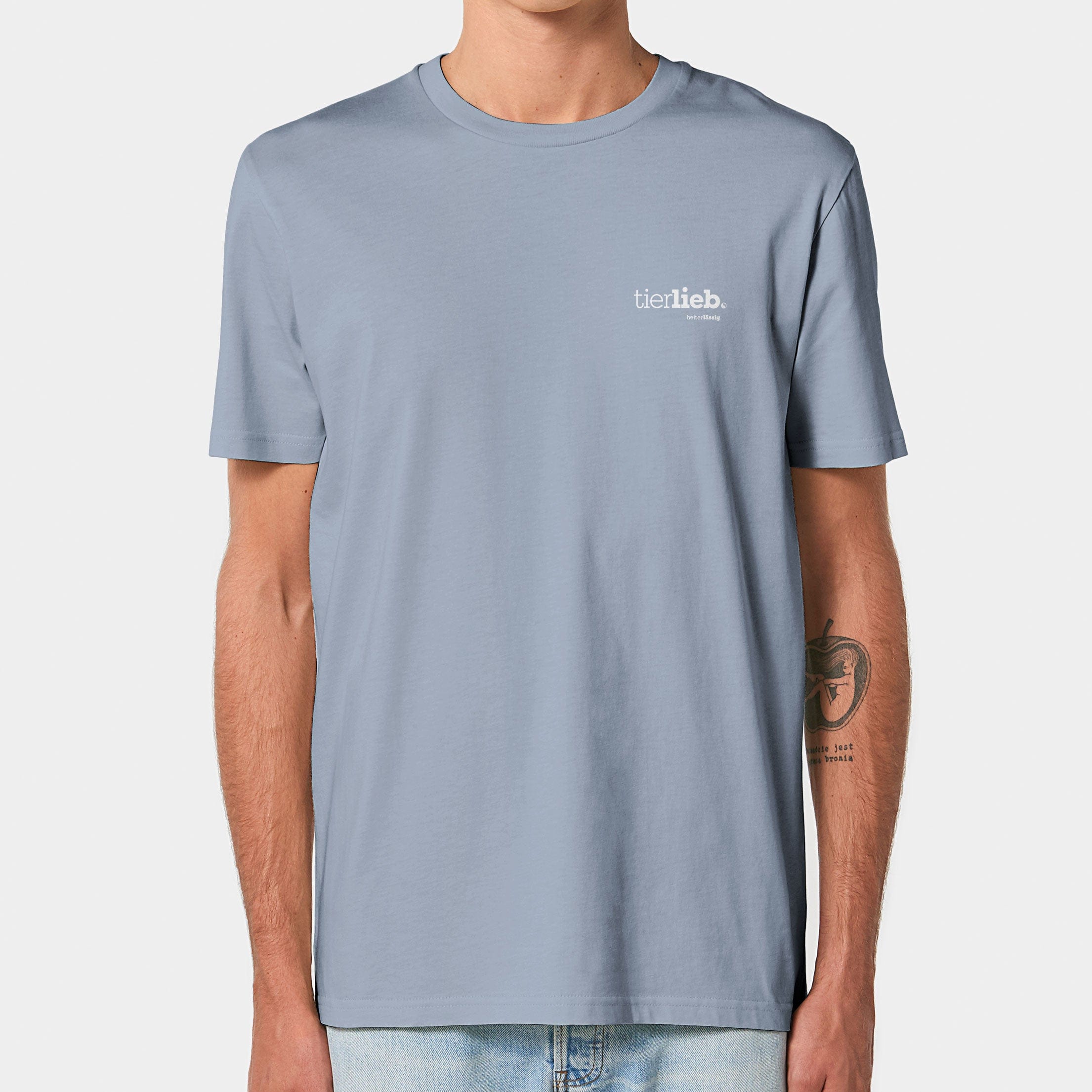 HEITER & LÄSSIG T-Shirt ORIGINAL "tierlieb" XXS / serene blue - aus nachhaltiger und fairer Produktion